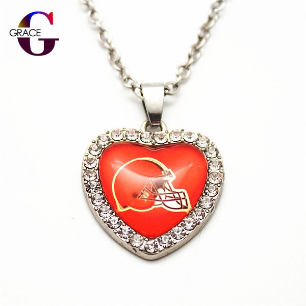 6pcs football teams sports charms heart crystal necklace pendant with 50cm chains for women diy jewelry, Silver
6pcs football teams sports charms heart crystal necklace pendant with 50cm chains for women diy jewelry, Silver