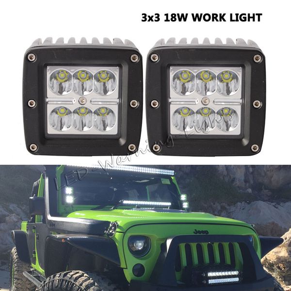 2pcs 18w led work light 3x3 cube pod lamp for 4x4 off road wrangler 4wd truck motorcycle grill backup driving light
2pcs 18w led work light 3x3 cube pod lamp for 4x4 off road wrangler 4wd truck motorcycle grill backup driving light