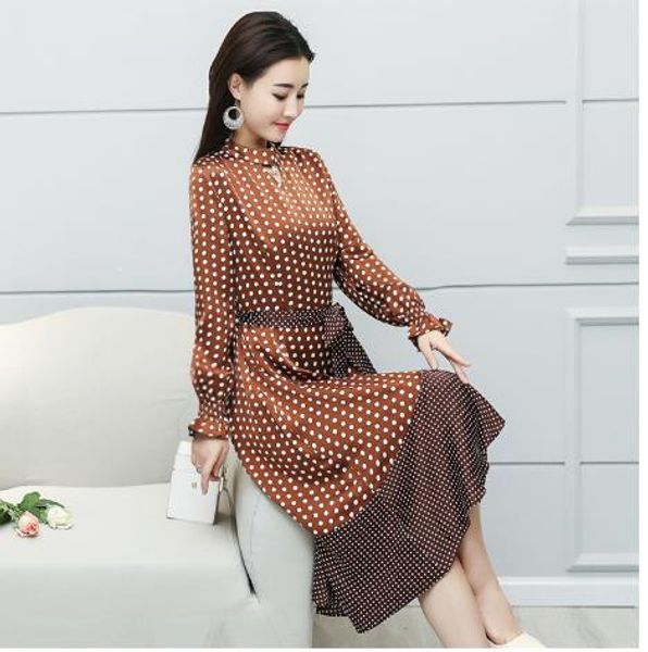 tuhao slim office lady ball gown dresses draped print dot striped stand women dress lantern sleeve sashes female vestidos lww62, White;black
tuhao slim office lady ball gown dresses draped print dot striped stand women dress lantern sleeve sashes female vestidos lww62, White;black