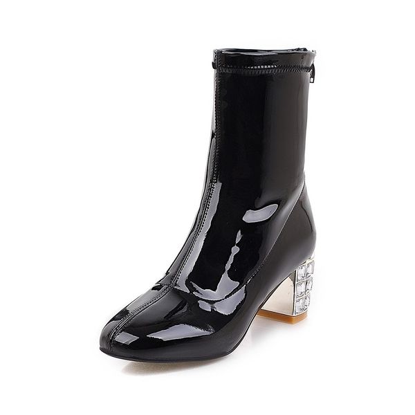 women's boots round toe ankle boots for women 2018 autumn thick heel high heels shoes rain boots women winter warm shoes, Black;red
women's boots round toe ankle boots for women 2018 autumn thick heel high heels shoes rain boots women winter warm shoes, Black;red