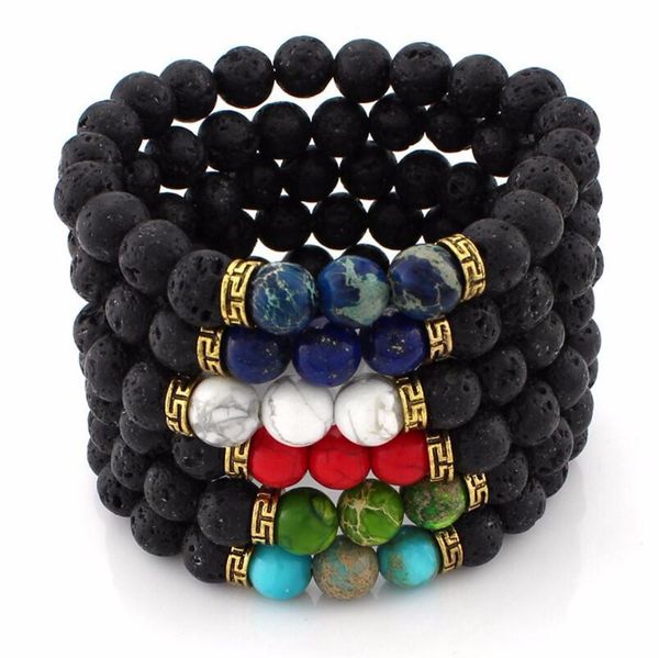new arrival lava rock beads charms bracelets colorized beads men's women's natural stone strands bracelet for fashion jewelry craf, Black
new arrival lava rock beads charms bracelets colorized beads men's women's natural stone strands bracelet for fashion jewelry craf, Black