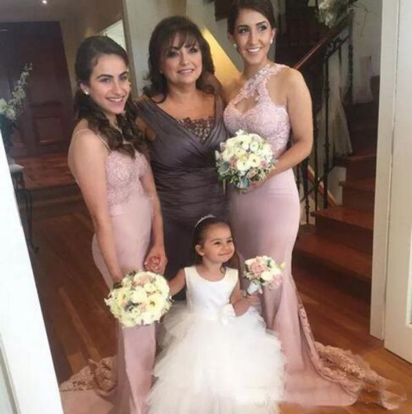 2019 new mermaid bridesmaid dresses one shoulder appliques lace long maid of honor dresses wedding guest dresses sheer train, White;pink
2019 new mermaid bridesmaid dresses one shoulder appliques lace long maid of honor dresses wedding guest dresses sheer train, White;pink