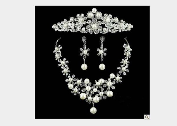 wedding jewelry, pearls, three pieces of foreign trade, european and american necklace, wedding crown, headgear, bridal jewelry set, Slivery;golden
wedding jewelry, pearls, three pieces of foreign trade, european and american necklace, wedding crown, headgear, bridal jewelry set, Slivery;golden