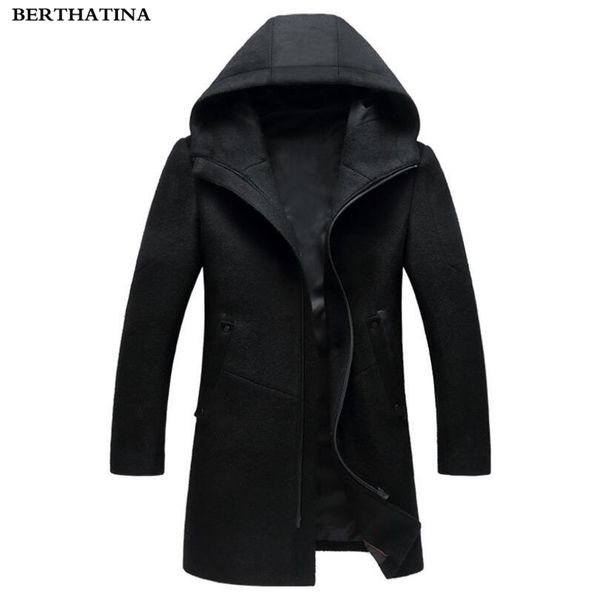 2018 autumn winter men's woolen coat new design zipper medium long trench coat clothing top quality hooded woolen men, Black
2018 autumn winter men's woolen coat new design zipper medium long trench coat clothing top quality hooded woolen men, Black