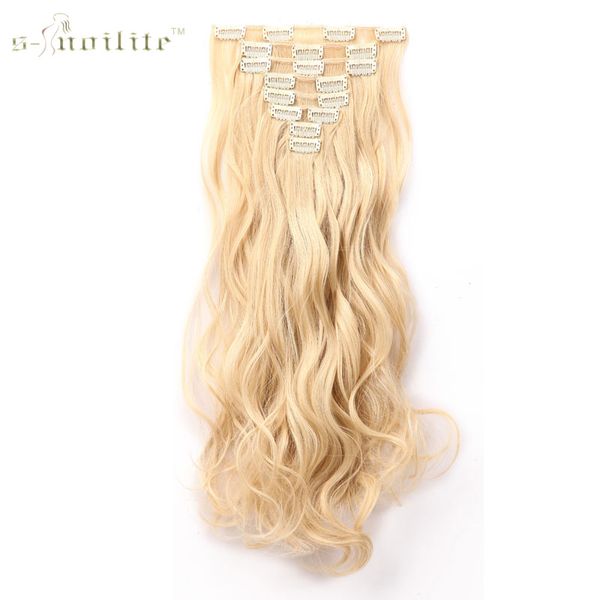 snoilite 17" women long curly synthetic 18 clip in hair extension real natural hair hairpieces for human 8pcs/lot party cosplay, Black;brown
snoilite 17" women long curly synthetic 18 clip in hair extension real natural hair hairpieces for human 8pcs/lot party cosplay, Black;brown