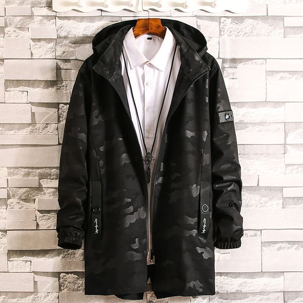 2018 men's new autumn and winter fashion casual detachable hat high-end camouflage long trench coat (xl-4xl, Tan;black
2018 men's new autumn and winter fashion casual detachable hat high-end camouflage long trench coat (xl-4xl, Tan;black