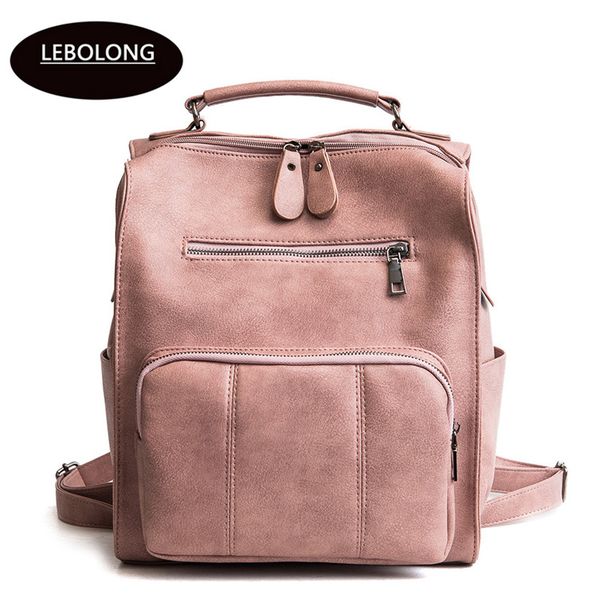 lebolong women solid casual backpacks students school bag pu leather backpack fashion teenage school bags korean solid bags
lebolong women solid casual backpacks students school bag pu leather backpack fashion teenage school bags korean solid bags