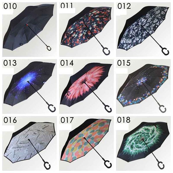 double layer inverted umbrella reverse rainy sunny umbrella with c handle self standing inside out special design c-hook hands 63 colors
double layer inverted umbrella reverse rainy sunny umbrella with c handle self standing inside out special design c-hook hands 63 colors