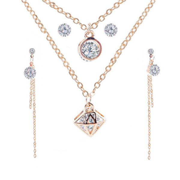 fashion jewelry sets cubic zircon statement necklace & earrings rings wedding jewelry for women gift, Silver
fashion jewelry sets cubic zircon statement necklace & earrings rings wedding jewelry for women gift, Silver