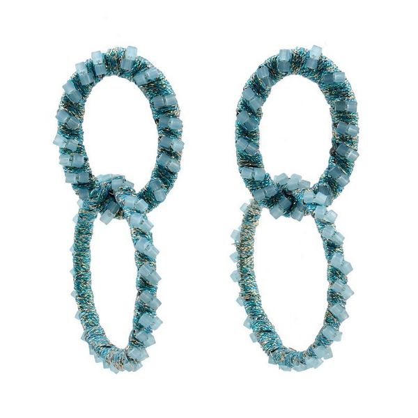 big round circle pendant crystal bead drop dangle earrings for women florate brand long rope thread party statement earrings new, Silver
big round circle pendant crystal bead drop dangle earrings for women florate brand long rope thread party statement earrings new, Silver