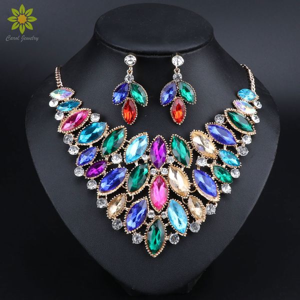 fashion crystal necklace earring set bridal jewelry sets for brides bridesmaid wedding party costume decoration gift women, Silver
fashion crystal necklace earring set bridal jewelry sets for brides bridesmaid wedding party costume decoration gift women, Silver