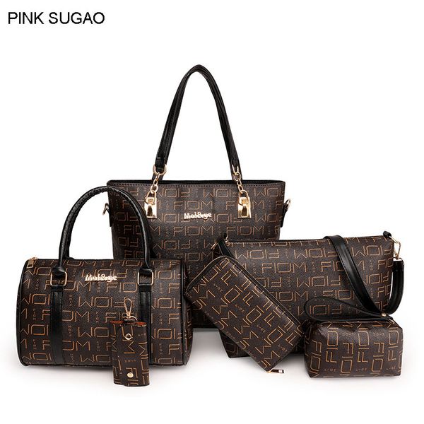 розовый sugao сумка набор искусственная кожа дизайнер сумки crossbody сумка tote плечо сцепления кошелек сумка кошелек ключ кошелек 2018 нов
розовый sugao сумка набор искусственная кожа дизайнер сумки crossbody сумка tote плечо сцепления кошелек сумка кошелек ключ кошелек 2018 нов