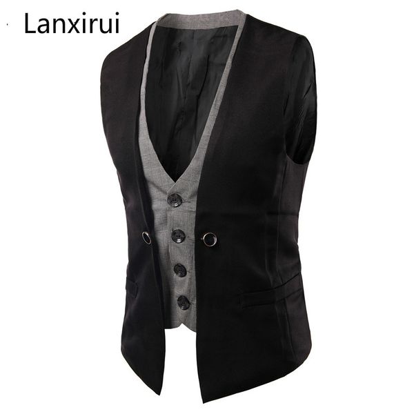 2018 fashion fake two pieces mens double breasted waistcoat good quality slim fit mens suit vest size m-2xl, Black;white
2018 fashion fake two pieces mens double breasted waistcoat good quality slim fit mens suit vest size m-2xl, Black;white