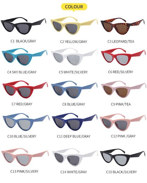 classic cat eye sunglasses 15 colors fashion women sun glasses vintage cateye eyeglasses uv400 wholesale melody2041, White;black
classic cat eye sunglasses 15 colors fashion women sun glasses vintage cateye eyeglasses uv400 wholesale melody2041, White;black
