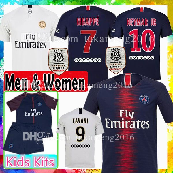 Paris Saint Germain PSG Soccer Jersey MBAPPE CAVANI VERRATTI DANI ALVES DI MARIA TSILVA PASTORE DRAXLER LO CELSO Diarra Football Shirts