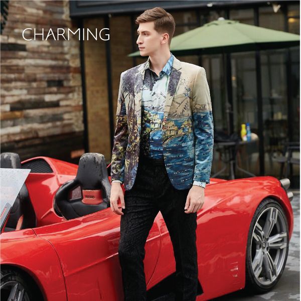 latest suit for men, designer suit, mens italian suits, luxurious velvet printed fabric, tailored jackets, for singers, wedding party suit, Black;gray
latest suit for men, designer suit, mens italian suits, luxurious velvet printed fabric, tailored jackets, for singers, wedding party suit, Black;gray