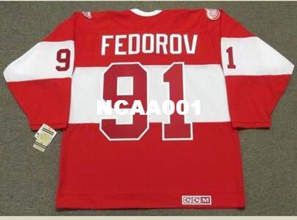 men #91 sergei fedorov detroit red wings ccm vintage retro hockey jersey or custom any name or number retro jersey, Black;red
men #91 sergei fedorov detroit red wings ccm vintage retro hockey jersey or custom any name or number retro jersey, Black;red