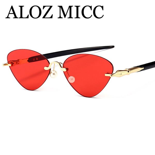 aloz micc fashion women cat eye sunglasses brand designer retro rimless small sunglasses female uv400 eyeglasses a454, White;black
aloz micc fashion women cat eye sunglasses brand designer retro rimless small sunglasses female uv400 eyeglasses a454, White;black