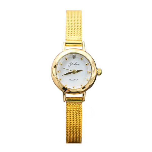 women's bracelet watch luxury local gold watch small and exquisite quartz small dial thin band fashion big, Slivery;brown
women's bracelet watch luxury local gold watch small and exquisite quartz small dial thin band fashion big, Slivery;brown