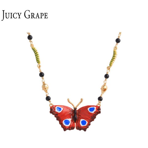 2018 red buttfly necklace jewelry electroplating 14k gold to copper enamel glaze necklace choker for women, Silver
2018 red buttfly necklace jewelry electroplating 14k gold to copper enamel glaze necklace choker for women, Silver