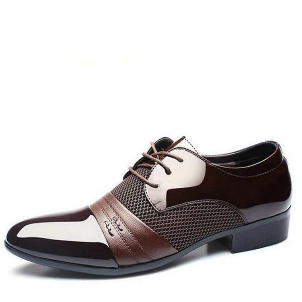 2018 new men's dress leather shoes fashion men wedding dress shoes comfortable breathable men's banquet shoes zy-20, Black
2018 new men's dress leather shoes fashion men wedding dress shoes comfortable breathable men's banquet shoes zy-20, Black