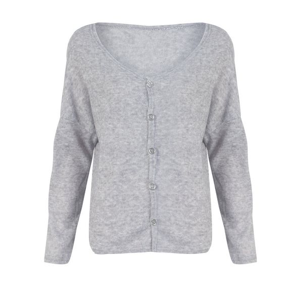 europe and the united states autumn coat v collar cardigan button comfortable long sleeve zc2892, White
europe and the united states autumn coat v collar cardigan button comfortable long sleeve zc2892, White
