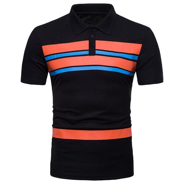 new style plus size shirt men striped contrast color summer short sleeve shirt men casual camiseta, White;black
new style plus size shirt men striped contrast color summer short sleeve shirt men casual camiseta, White;black