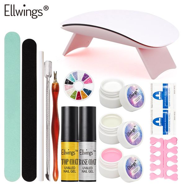 ellwings 6w uv led lamp builder gel polish acrylic nail kits set uv extension gel kit nail art manicure tools kit
ellwings 6w uv led lamp builder gel polish acrylic nail kits set uv extension gel kit nail art manicure tools kit