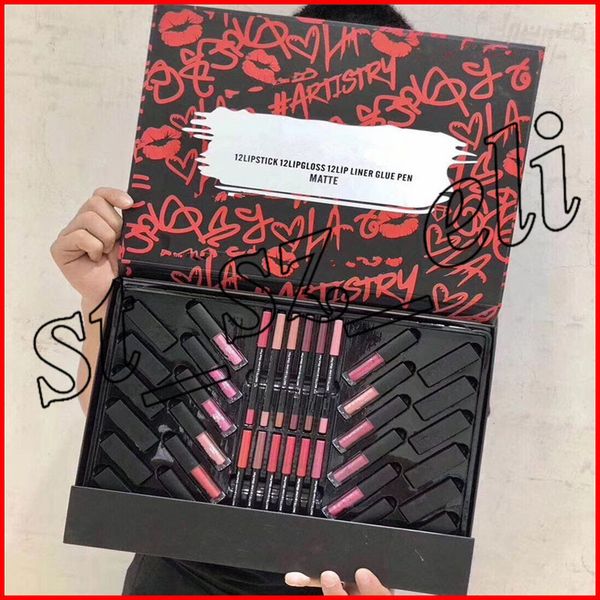 m brand makeup set 12 lipstick + 12 lip gloss+12 lip liner glue pen full cosmetice set 36 in 1 kit
m brand makeup set 12 lipstick + 12 lip gloss+12 lip liner glue pen full cosmetice set 36 in 1 kit