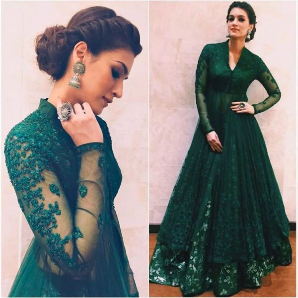 fashion dark green prom dress high neck beaded lace appliqued tulle evening dress sheer long sleeves formal party dresses arabic gowns, Black
fashion dark green prom dress high neck beaded lace appliqued tulle evening dress sheer long sleeves formal party dresses arabic gowns, Black
