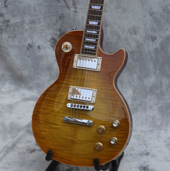 Пользовательского Flame Maple Top Lemon Выброс Gary Moore Подпись электрическая гитара, палисандр Накладка, Bone орех, белый тюльпан Тюнеры, хром Оборудование
Пользовательского Flame Maple Top Lemon Выброс Gary Moore Подпись электрическая гитара, палисандр Накладка, Bone орех, белый тюльпан Тюнеры, хром Оборудование