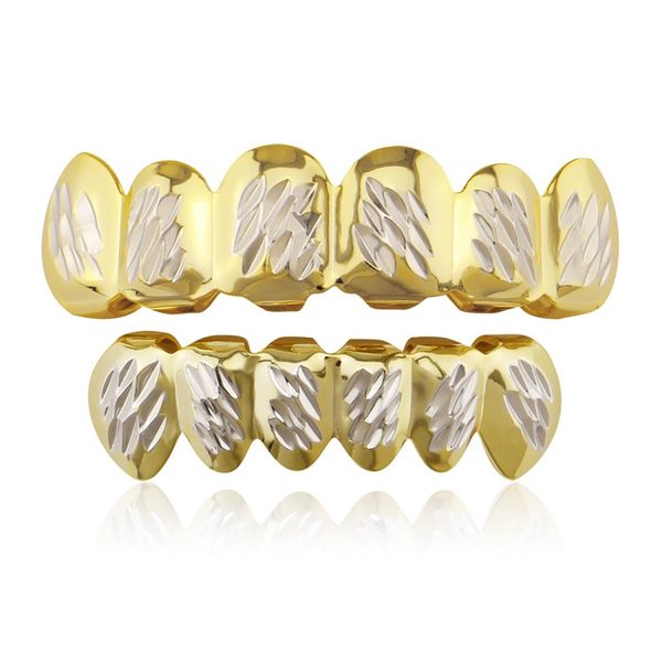 hip hop grillz carving pattern dental golden grills real gold plated fashion rapper body jewelry hipping, Black
hip hop grillz carving pattern dental golden grills real gold plated fashion rapper body jewelry hipping, Black