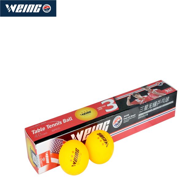 2018 new weing wt-603 advanced three-star levelpong ball team competition ball 6 pack white and yellow table tennis
2018 new weing wt-603 advanced three-star levelpong ball team competition ball 6 pack white and yellow table tennis