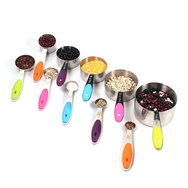 stainless steel measuring cups and spoons stackable set, 10 pieces. professional metal cookware tools to measure liquid
stainless steel measuring cups and spoons stackable set, 10 pieces. professional metal cookware tools to measure liquid
