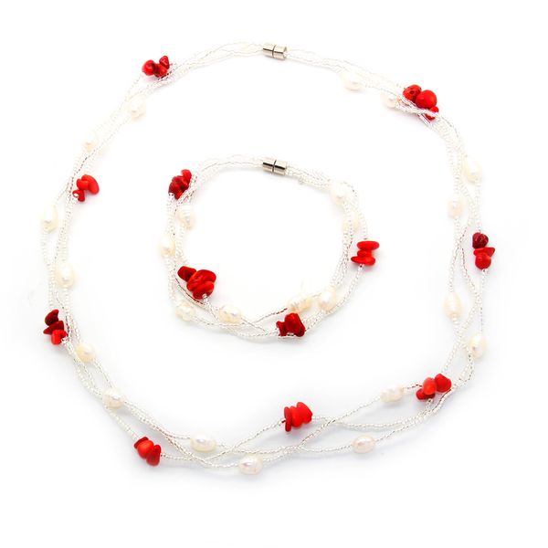 the latest fashion freshwater pearl jewelry set magnetic buckle pearl turquoise crystal necklace and bracelet set wholesale, Silver
the latest fashion freshwater pearl jewelry set magnetic buckle pearl turquoise crystal necklace and bracelet set wholesale, Silver