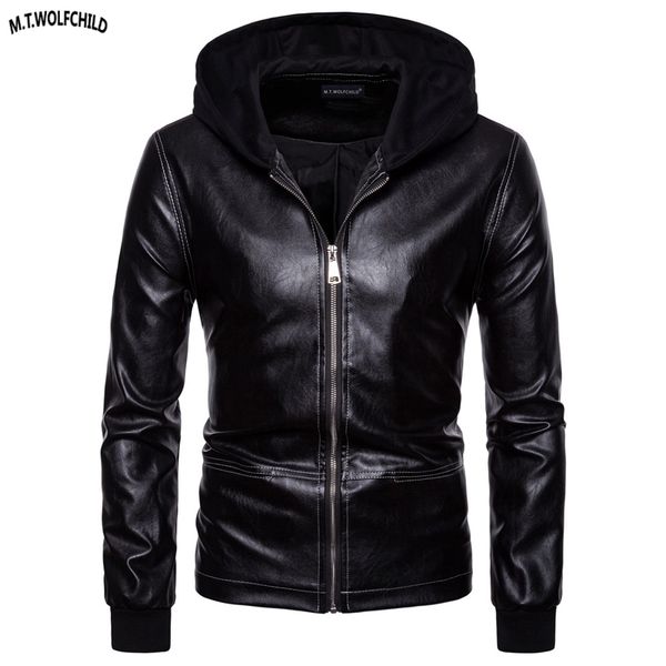 2018 fashion winter men's hooded pu leather motorcycle jackets casual mens zipper outerwear men clothing coats, Black;brown
2018 fashion winter men's hooded pu leather motorcycle jackets casual mens zipper outerwear men clothing coats, Black;brown