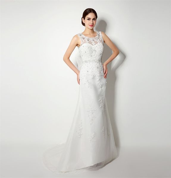 sleeveless mermaid with train wedding gowns bridal wedding dresses bride vestido de noiva glormous appliques sashes sequi hy4199, White
sleeveless mermaid with train wedding gowns bridal wedding dresses bride vestido de noiva glormous appliques sashes sequi hy4199, White