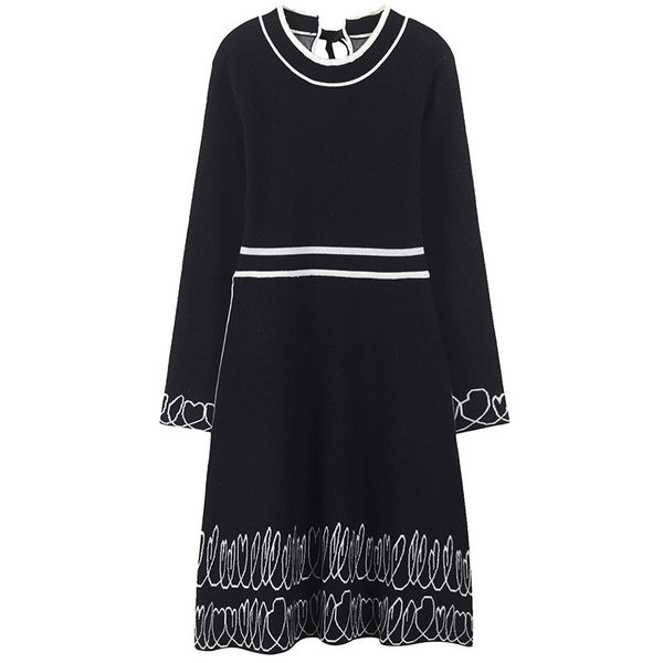 sruilee slim geometric dress high-end 2018 new autumn winter jumper women dress bow pullover knit lace up vestidos runway, White;black
sruilee slim geometric dress high-end 2018 new autumn winter jumper women dress bow pullover knit lace up vestidos runway, White;black
