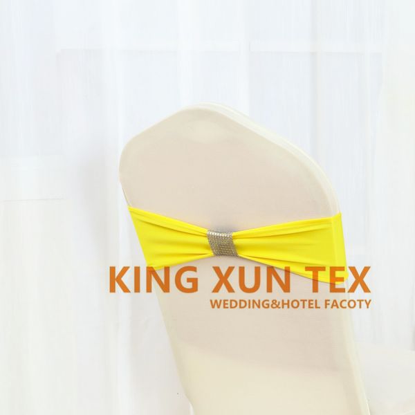 nice looking lycra band spandex chair sash with diamond buckle fit for banquet wedding chair cover
nice looking lycra band spandex chair sash with diamond buckle fit for banquet wedding chair cover