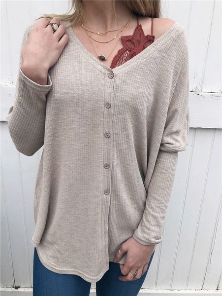 womens knit tunic blouse henley shirts v neck button down solid long sleeve loose fitting bat wing plain shirts sweaters blouse, White;black
womens knit tunic blouse henley shirts v neck button down solid long sleeve loose fitting bat wing plain shirts sweaters blouse, White;black