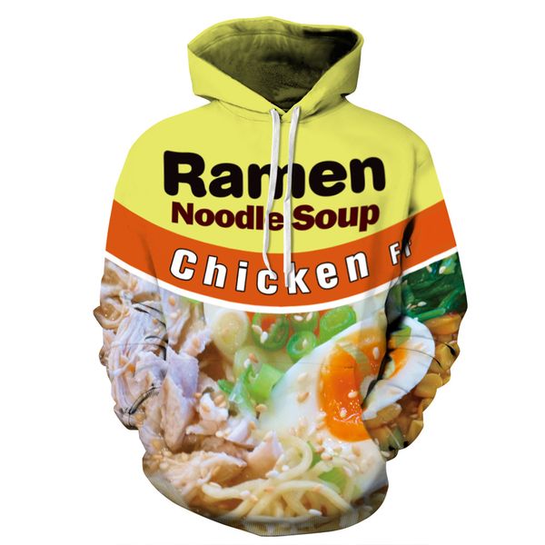 Mens Clothing Designer Sweatshirt Funny Ramen Noodle Soup 3D Print Hoodies Loose Fashion men women Lovers Hoodies
Mens Clothing Designer Sweatshirt Funny Ramen Noodle Soup 3D Print Hoodies Loose Fashion men women Lovers Hoodies