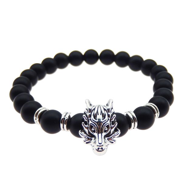 1pcs antique silver animal wolf head bracelet men jewelry fashion black frosted volcano lava stone beads men bracelet
1pcs antique silver animal wolf head bracelet men jewelry fashion black frosted volcano lava stone beads men bracelet