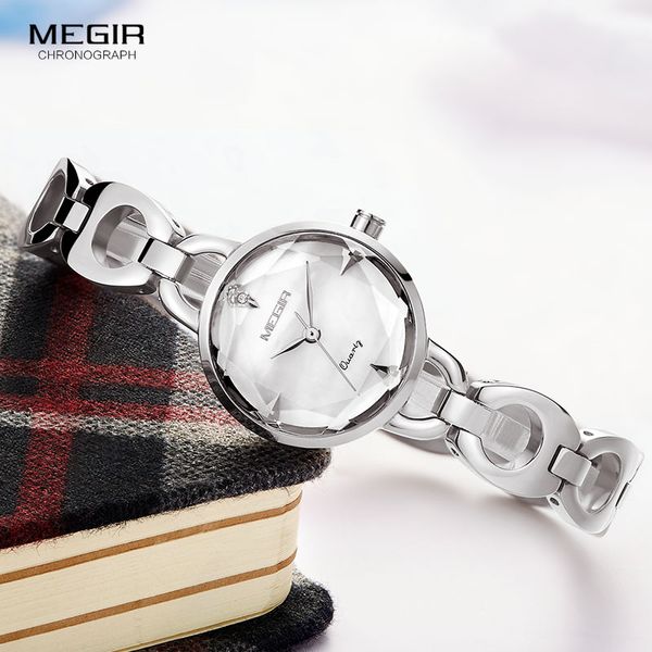 megir women's fashion simple quartz watches 3atm waterproof clock metal strap wristwatch for lady relogiod femininos 4173white, Slivery;brown
megir women's fashion simple quartz watches 3atm waterproof clock metal strap wristwatch for lady relogiod femininos 4173white, Slivery;brown