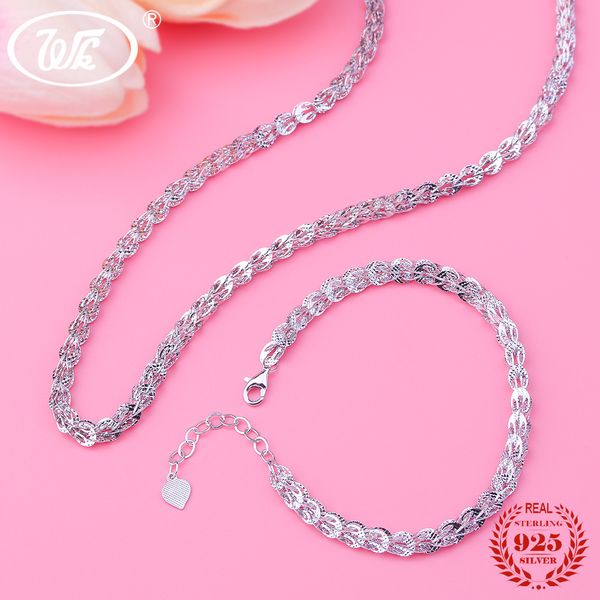 wk 925 sterling silver bracelet necklace chain silver 925 set new 2018 jewellery wedding jewelry sets for women bride gift w6, Black
wk 925 sterling silver bracelet necklace chain silver 925 set new 2018 jewellery wedding jewelry sets for women bride gift w6, Black