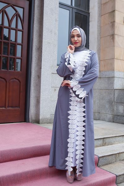 wholesale muslim women patchwork lace open abaya s-2xl plus size middle east women gray abaya dress, Red
wholesale muslim women patchwork lace open abaya s-2xl plus size middle east women gray abaya dress, Red