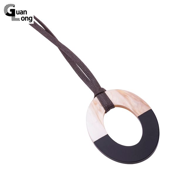 whole sale2017 new fashion geometric oval resin pendant necklace adjustable brown leather rope necklaces for women, Silver
whole sale2017 new fashion geometric oval resin pendant necklace adjustable brown leather rope necklaces for women, Silver