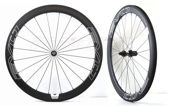 evo 700c 50mm depth 23mm width clincher/tubular road bicycle wheelset with evo straight pull hub with ud matte finishing
evo 700c 50mm depth 23mm width clincher/tubular road bicycle wheelset with evo straight pull hub with ud matte finishing