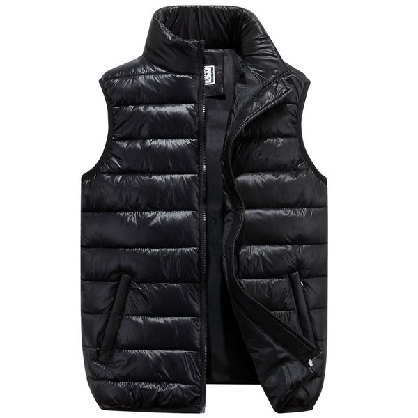 men's down vests 4 color winter jackets men fashion sleeveless solid zipper coat overcoat warm vests plus size s-6xl, Black
men's down vests 4 color winter jackets men fashion sleeveless solid zipper coat overcoat warm vests plus size s-6xl, Black