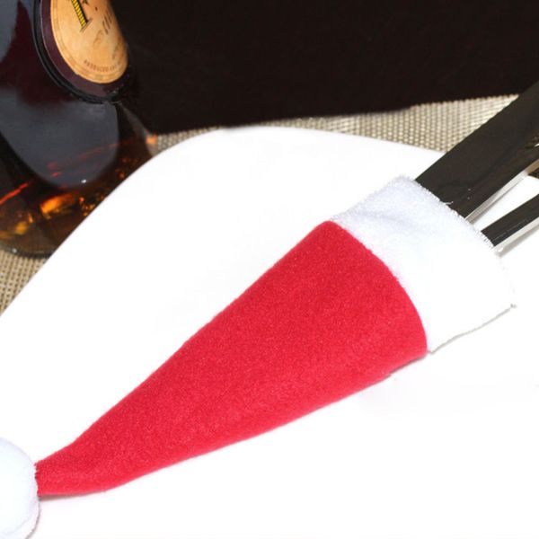 8 pcs/set christmas hat cutlery bag candy gift bags cute pocket fork knife holder table dinner decoration
8 pcs/set christmas hat cutlery bag candy gift bags cute pocket fork knife holder table dinner decoration