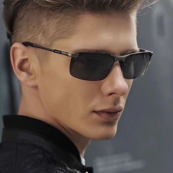 new driving pchromic sunglasses men polarized chameleon discoloration sun glasses for men fashion rimless square eyewear, White;black
new driving pchromic sunglasses men polarized chameleon discoloration sun glasses for men fashion rimless square eyewear, White;black